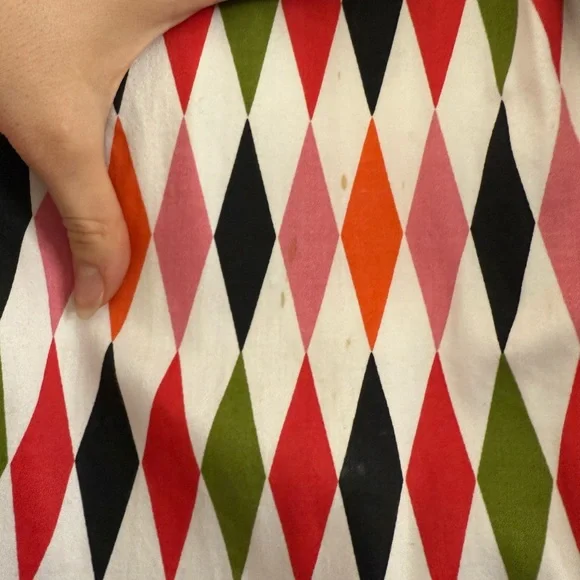 Pinup Couture Pinupgirl Clothing White Harlequin Skirt L - Picture 4 of 8